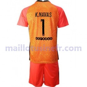 Maillot de Foot Paris Saint-Germain Keylor Navas 1 Gardien Domicile 2020-21 - Enfant